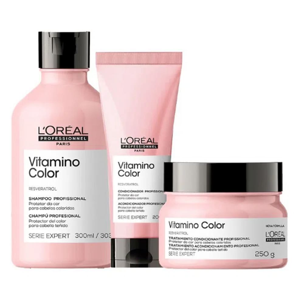 Kit L`Oréal Professionnel Serie Expert Vitamino Color Trio (3 Produtos)