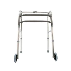 Andador Alumínio Com Rodas Articulado Regulável 3 Barras D10