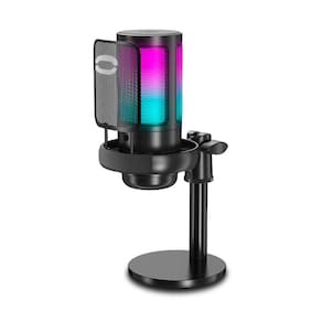 Microfone De Mesa Profissional Podcast Alta Sensibilidade Rbg USB