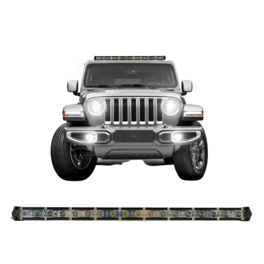 Barra De Led Off Road Slim 49Cm 54W 18 Leds Lumi