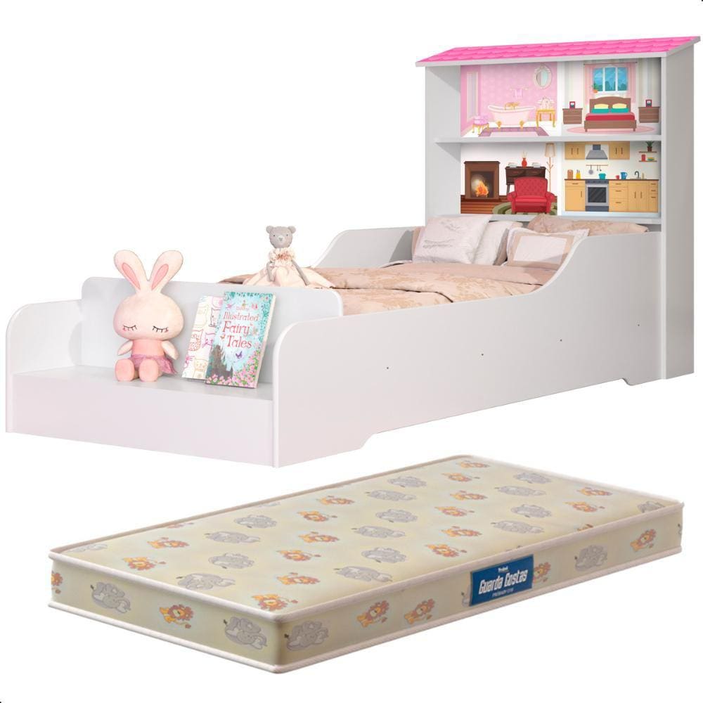 Cama Casa Infantil Princesa com Colchão