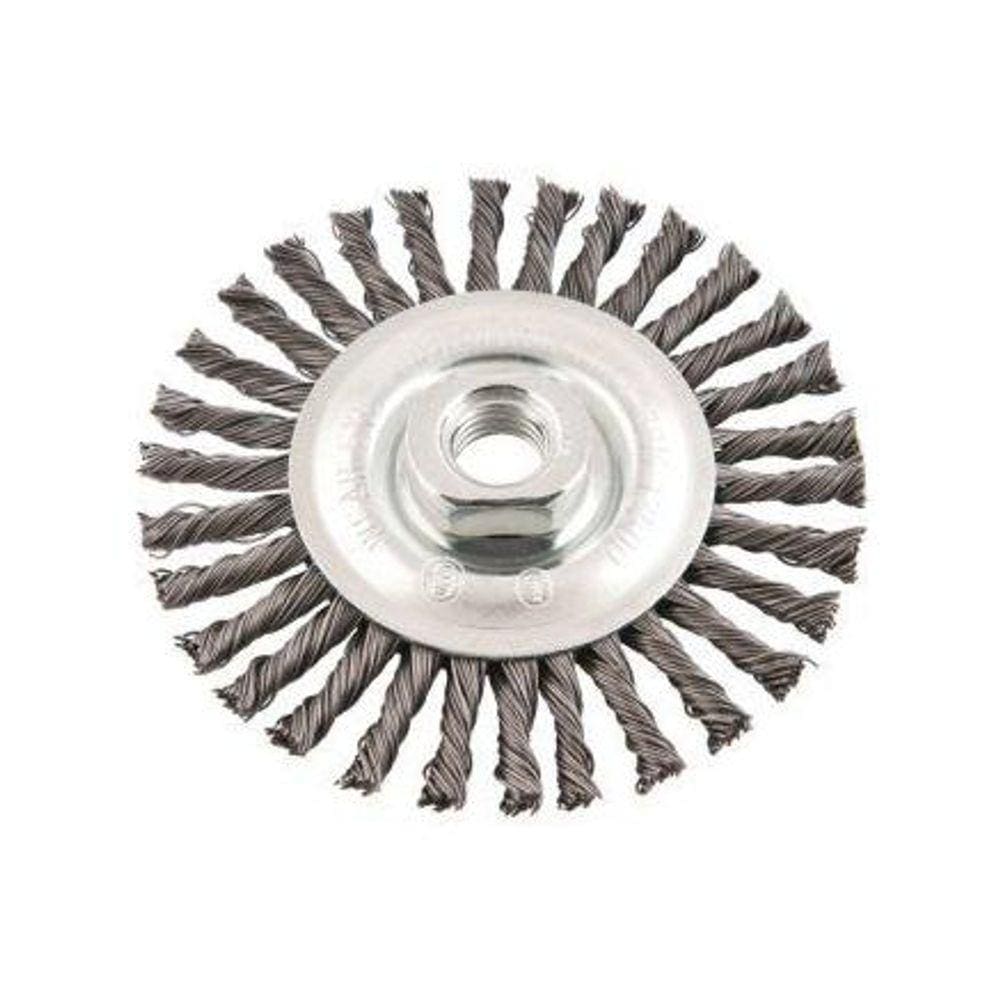 Escova circular torcida 4.1/2x1/4” rosca m14 12500rpm