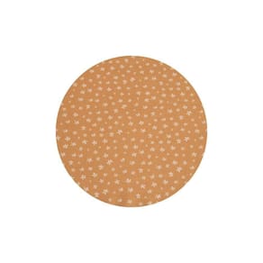 Capa Sousplat + Suporte Mdf Páscoa 100% Poliéster Mostarda