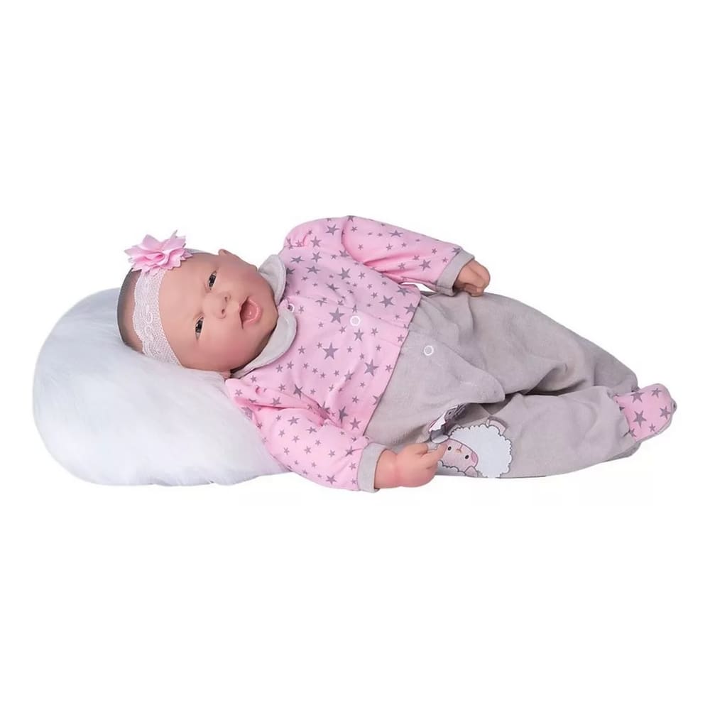 Boneca Ninos Reborn com Boca Aberta Menina 2211