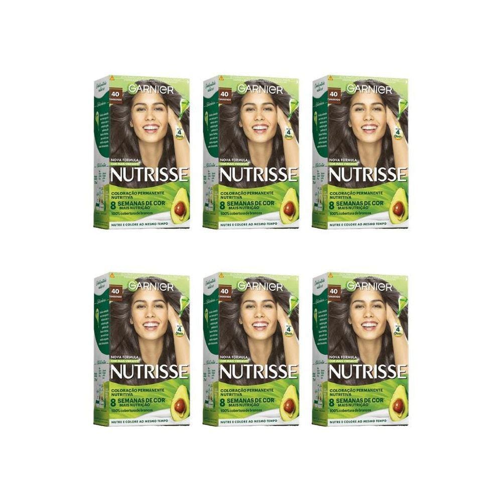 Coloraçao Nutrisse 40 Castanho-Kit C/6Un.