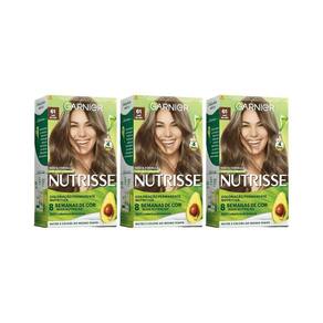 Coloraçao Nutrisse 61 Louro Cinza Escuro-Kit C/3Un