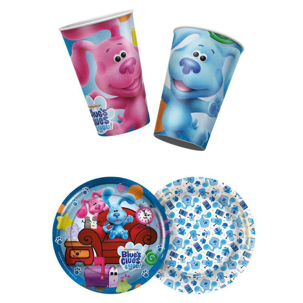 Kit Copo e Prato Festa Blues Clues
