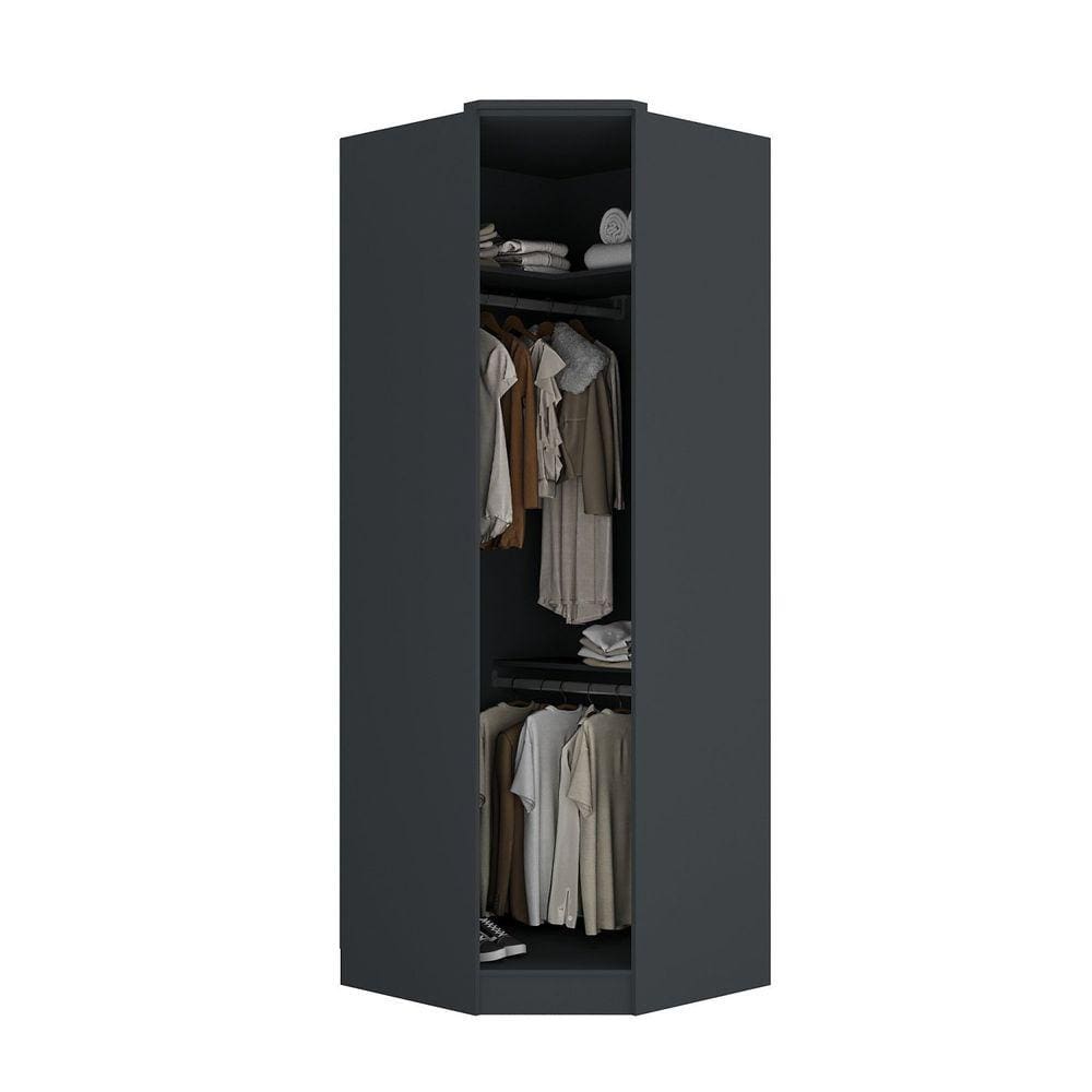 Guarda-Roupa 1 Porta Reflecta Ravi - Canto Olmo Italiano