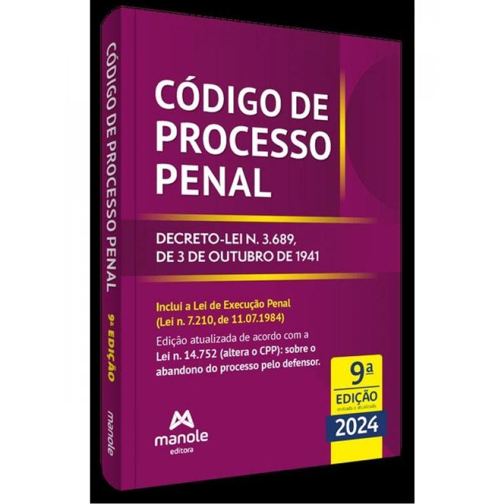 Código De Processo Penal - 2024