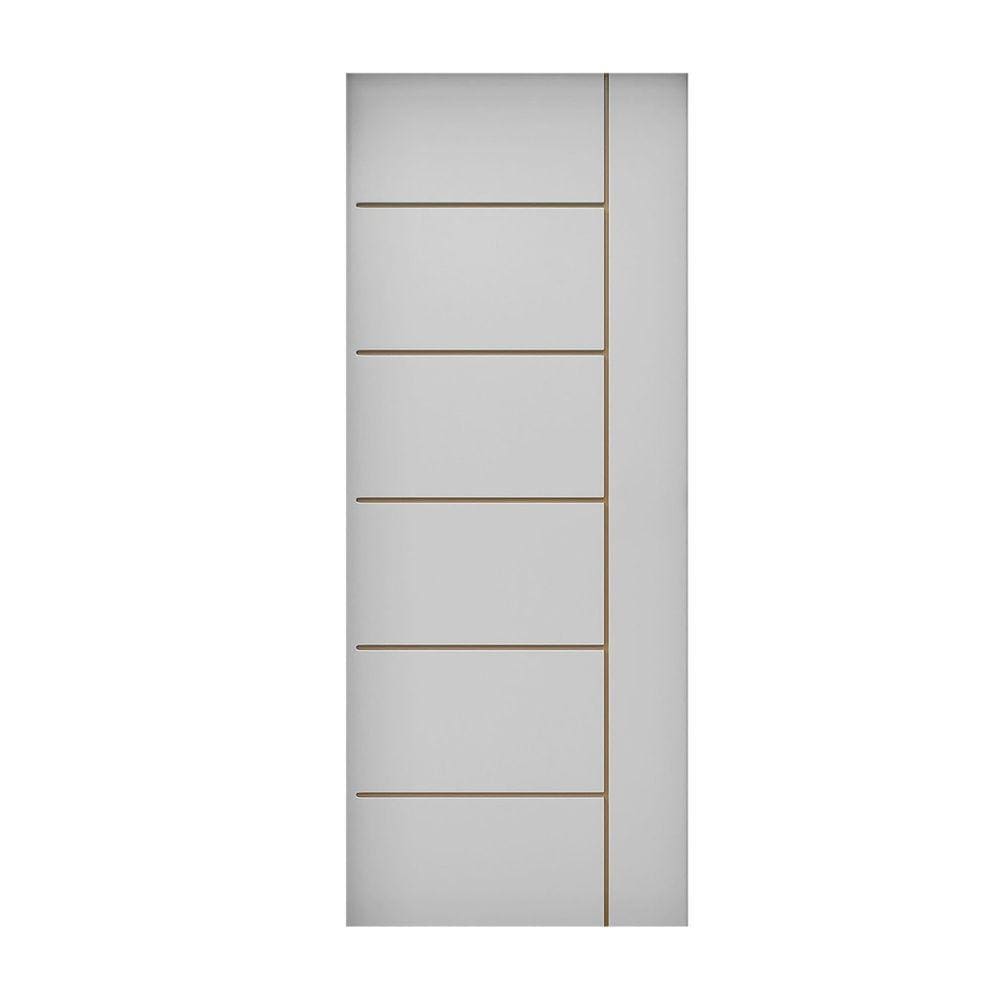 Folha de Porta de Madeira 210x92cm Espessura 3,5cm MMC Primer Frisada Elegance Eucatex Primer