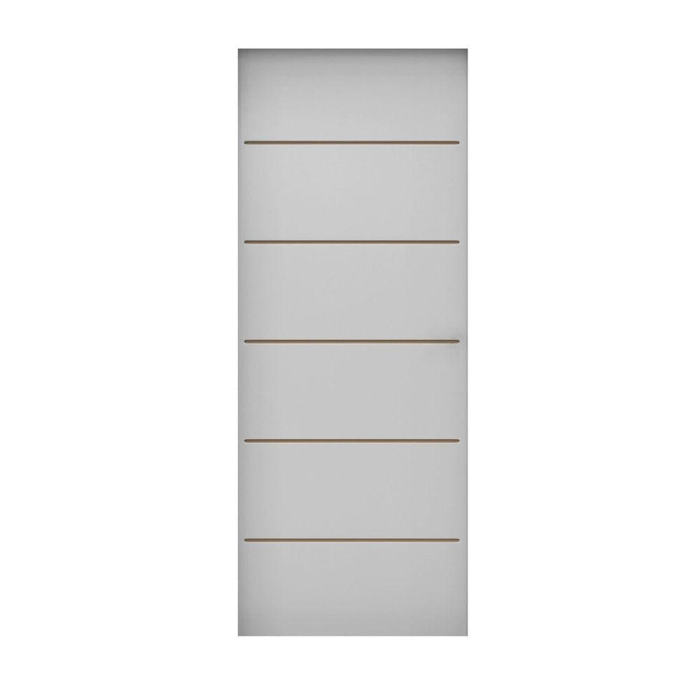 Folha de Porta de Madeira 210x90cm Espessura 3,5cm MMC Primer Frisada Residence Eucatex Primer