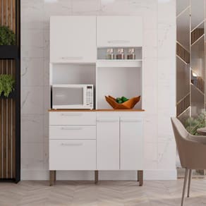 Armário de Cozinha 5 Portas 2 Gavetas Dubai Branco