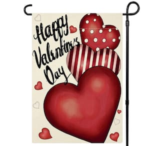 Bandeira de jardim OOHJHY Dia dos Namorados Love Heart 30x45cm
