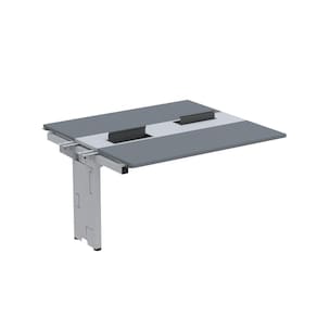 Complemento de Mesa Plataforma para Coworking para 2 Pessoas 130X120 Grafito/Cinza