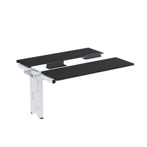 Complemento de Mesa Plataforma para Coworking para 2 Pessoas 140X120 Preto/Branco