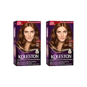 Coloraçao Koleston 54 Castanho Dourado Acobreado-Kit C/2Un