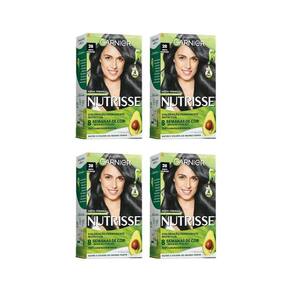 Coloraçao Nutrisse 28 Preto Azulado Acai-Kit C/4Un