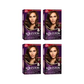 Coloraçao Koleston 40 Castanho Medio-Kit C/4Un