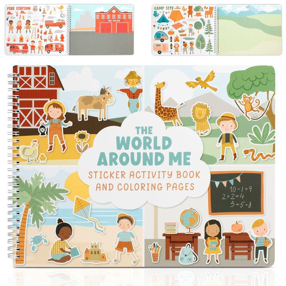 Livro de adesivos ZICOTO Fun para crianças de 2 a 4 anos com mais de 500 adesivos