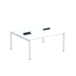 Mesa Plataforma Dupla com Pé de Aço para Coworking 160X140/2P PDC16/14/2P Branco