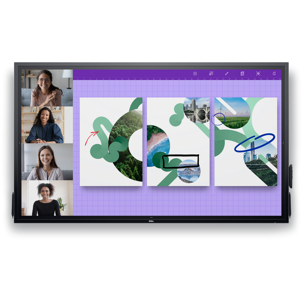 Monitor Dell Touch Screen 4K de 75" P7524QT