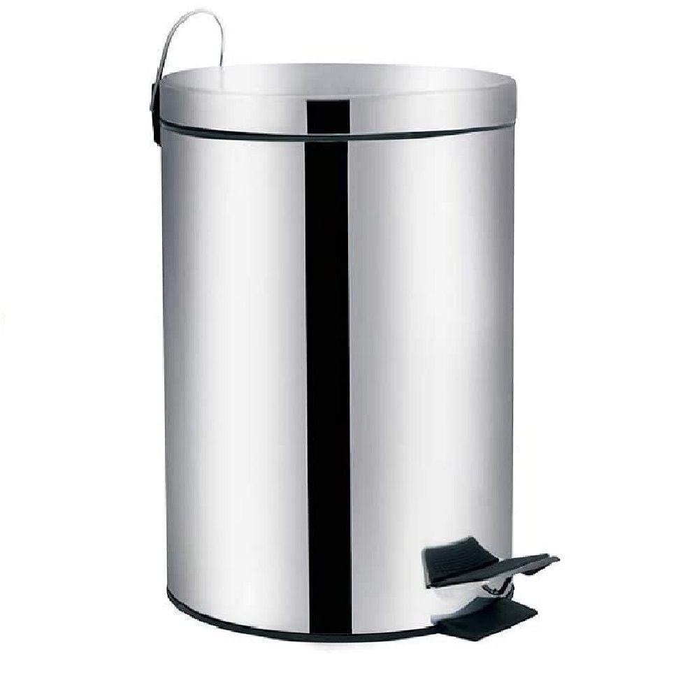 Lixeira Inox Ágata com Pedal 12 Litros Prática e Moderna Mor