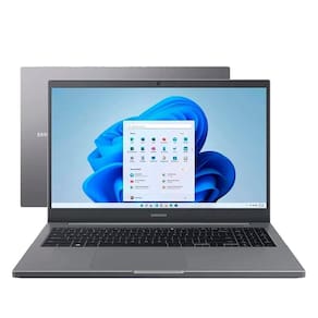 Notebook Samsung Book KV3BR, Tela de 15.6", Intel Core i3, 256SSD, 4GB RAM, W11, Cinza Chumbo