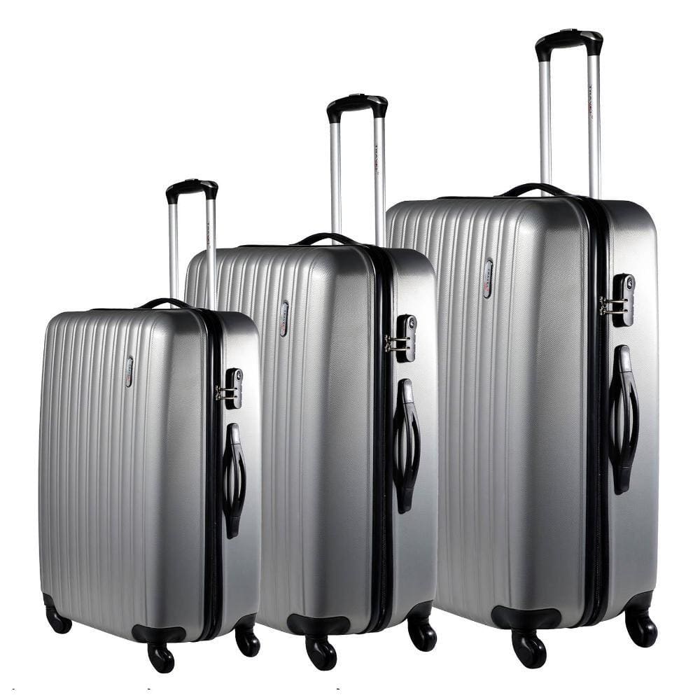 Conjunto malas de viagem Londres P, M e G Swiss Move Prata