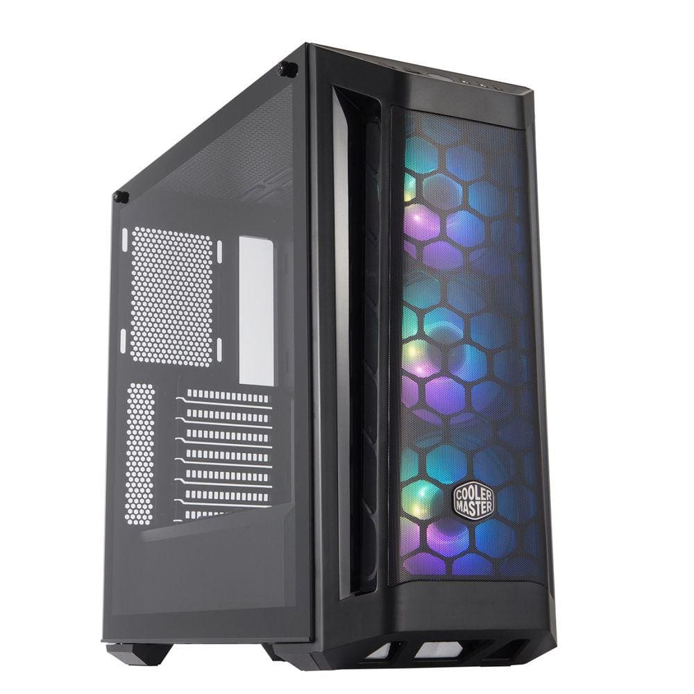 Gabinete Masterbox MB511 MID Tower com 3 FANS de LED ARGB Preto - MCB-B511D-KGNN-RGA