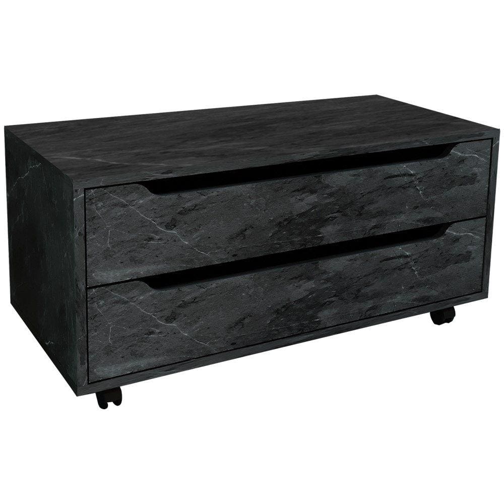 Balcao Gabinete Com 2 Gavetas e 4 Rodizios BN3643 Marmore Lunar Tecno Mobili