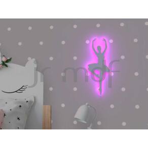 Luminária Decorativa Infantil de Parede Bailarina