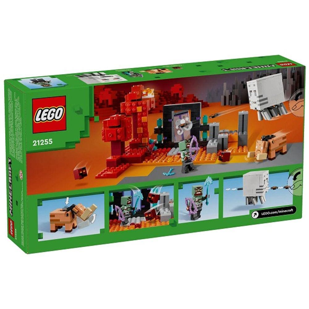 Lego Minecraft a Emboscada NO Portal do Nether 21255
