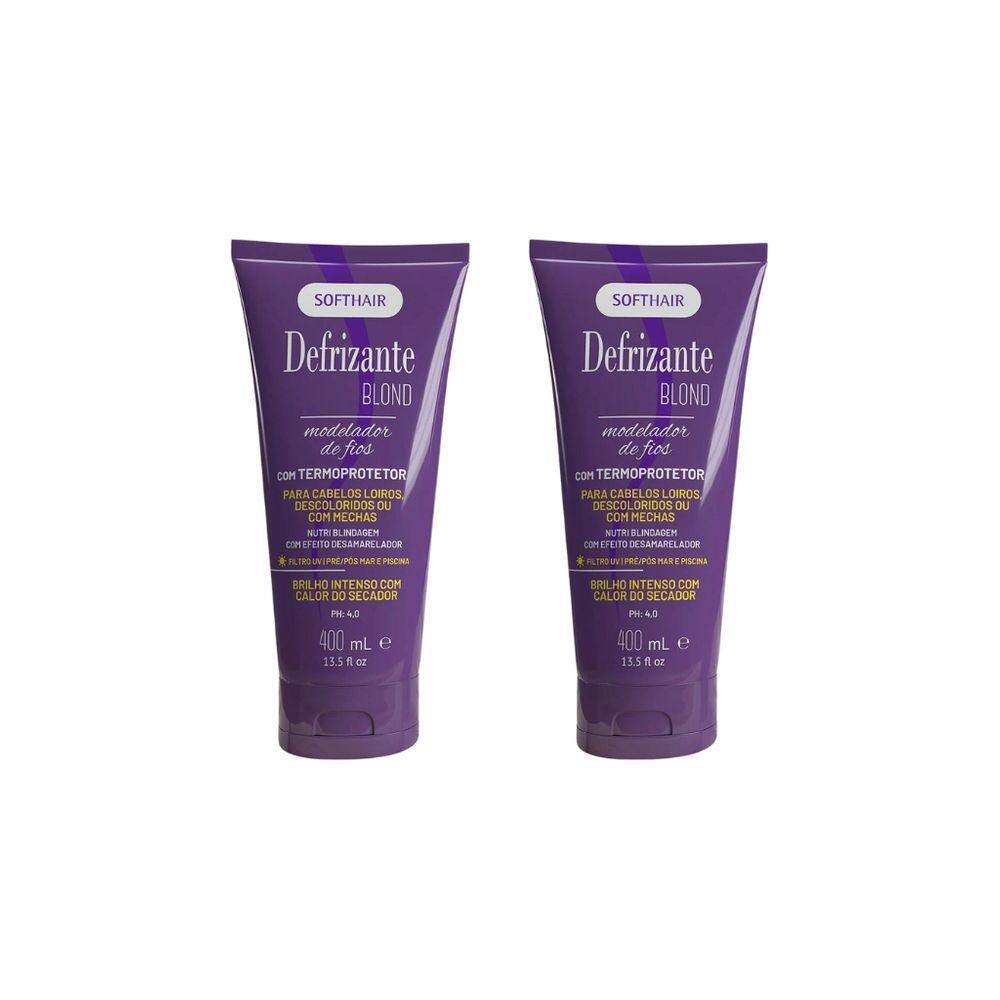 Defrizante Soft Hair 400ml Blond-Kit C/2un