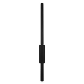 8 Arandelas Traço Frame Linear Reta Led 6w 50cm 3000k-preto