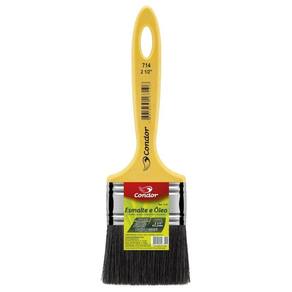 Trincha Condor 714 2.1/2" Cerda Mista Preta - Embalagem com 12 Unidades