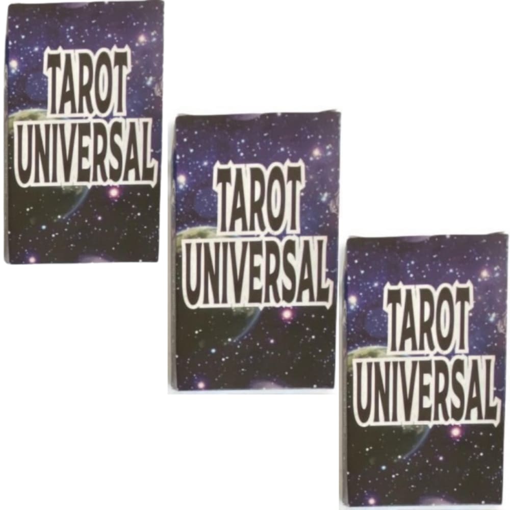 Kit 3 Baralhos Tarot Universal Azul 24 Cartas Manual