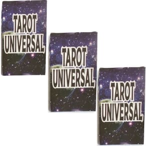 Kit 3 Baralhos Tarot Universal Azul 24 Cartas Manual