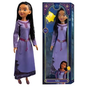 Boneca Princesa Asha 55cm  Acessório Articulada Wish Disney