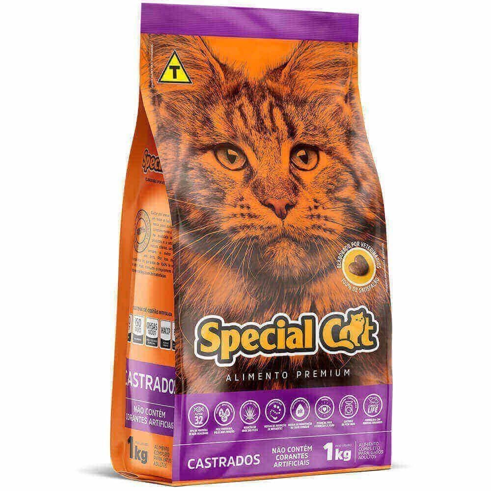 Ração Gato Castrado 1kg Special Cat Carne