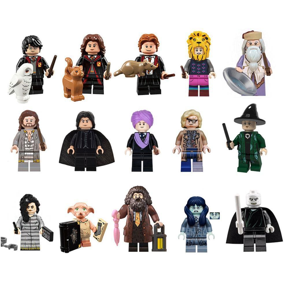 Boneco Harry Potter Hermione Ron Bloco De Montar