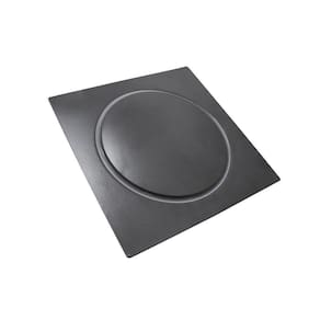 Ralo Click Quadrado Banheiro Lavatório 15X15 Cm Preto Fosco