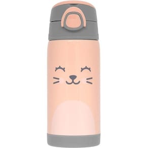 Garrafa Termica Infantil com Canudo GUMY 400ML Pessego Buba