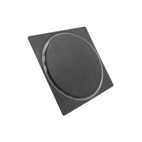 Ralo Click Quadrado Lavatório Banheiro 10X10 Cm Preto Luxo