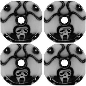 Kit 4 Corneta Branca Curta Lc 14-50 Rosca Grafitada Pânico
