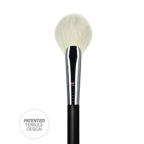 Pincel De Maquiagem F78 Daymakeup Po Leque Botao Flor Grande