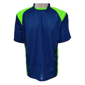Kit 16+1 Camisas de Futebol TRB Azul Marinho/Verde Limão