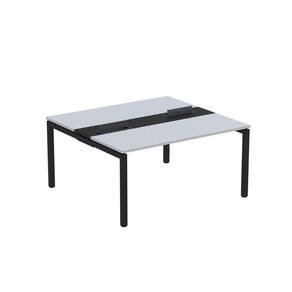Mesa Plataforma Dupla com pé de aço para Coworking 150X140/2P PDC15/14/2P Cinza/Preto