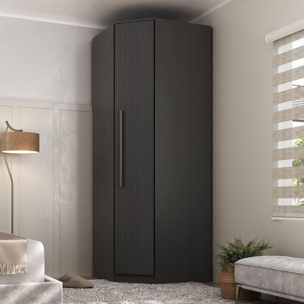 Guarda-Roupa Casal Modulado 1 Porta ÁGata  Yescasa Grafite
