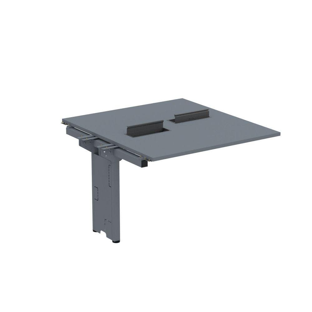 Complemento de Mesa Plataforma para Coworking para 2 Pessoas 130X140 Grafito