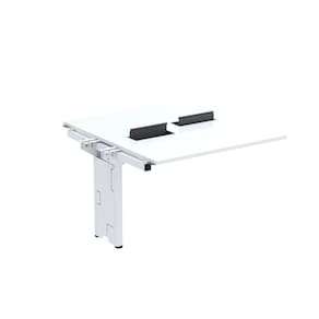 Complemento de Mesa Plataforma para Coworking para 2 Pessoas 130X140 Branco